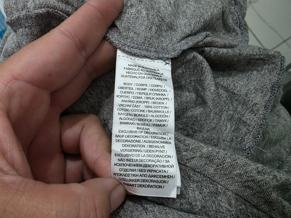 Playera Ralph Lauren Xgrande Xl Gris Pony Negro (Usado)