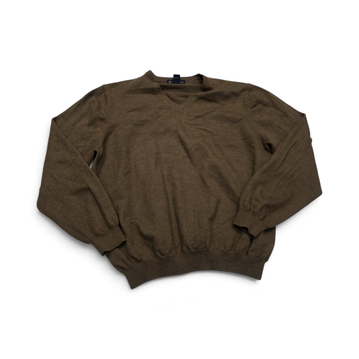 Sueter Brooks Brothers Xgrande Xl Café Lana Cuello V (Usado)