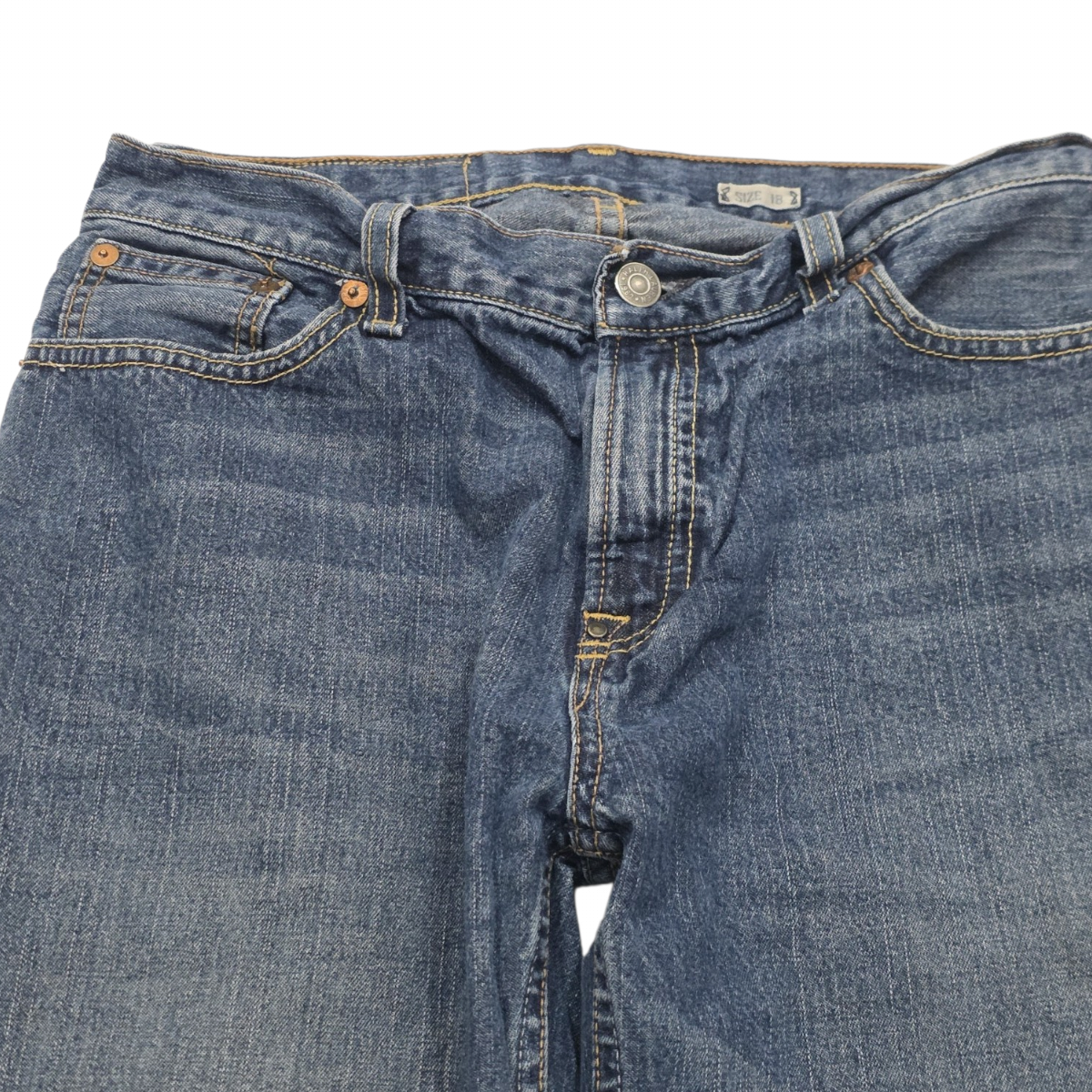 Pantalon Ralph Lauren Adolescente 18 Recto Azul Mezclilla (Usado)