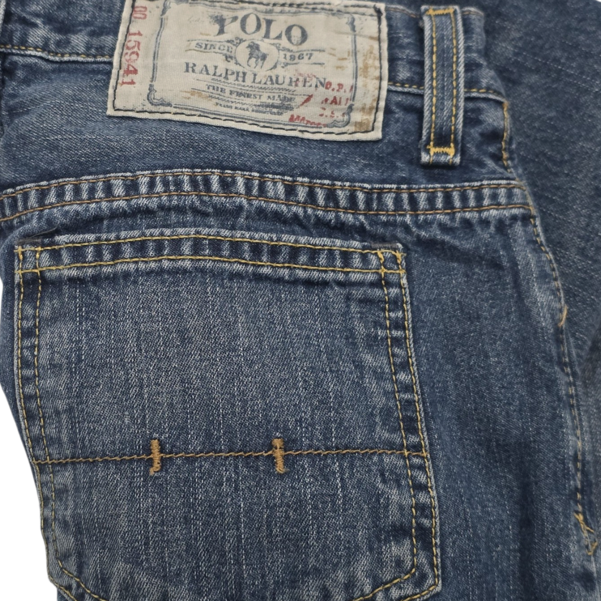 Pantalon Ralph Lauren Adolescente 18 Recto Azul Mezclilla (Usado)