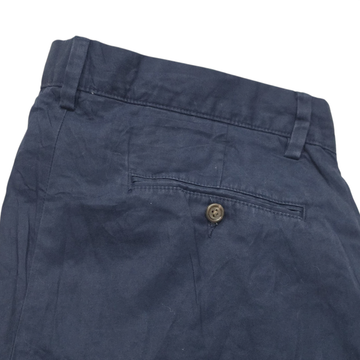 Pantalon Ralph Lauren 33x32 Recto Azul Marino Casual (Usado)