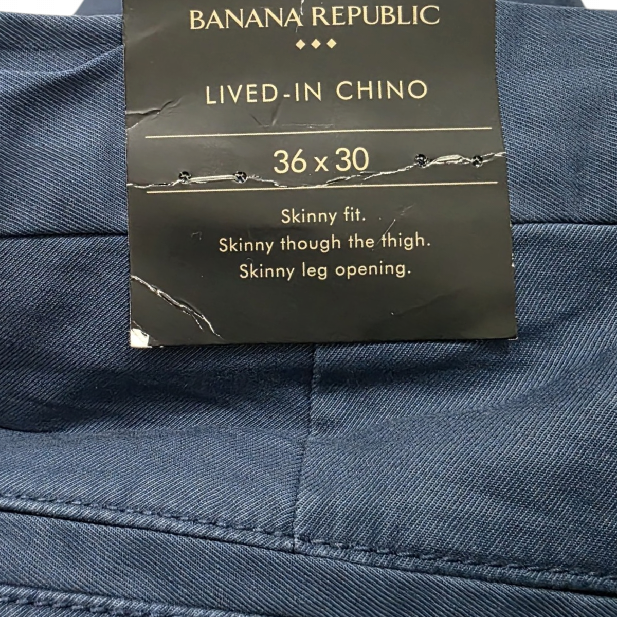 Pantalon Banana Republic 36x30 Skinny Fit Azul (NUEVO)