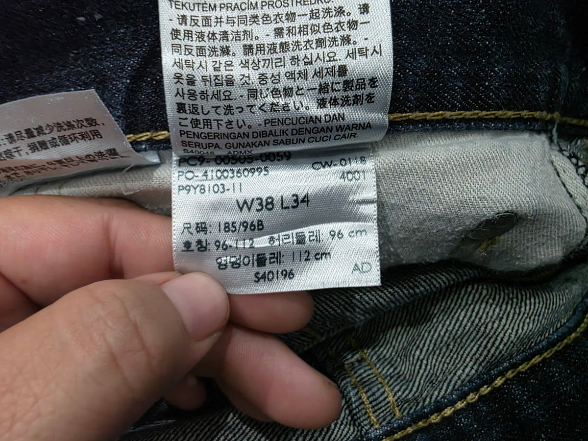 Pantalon Levis 505 38x34 Recto Azul Oscuro (Usado)