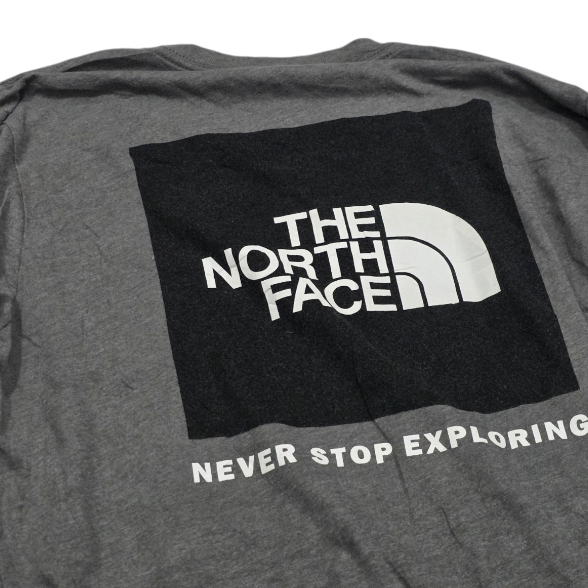 Playera The North Face Chico S Gris Manga Larga (Usado)