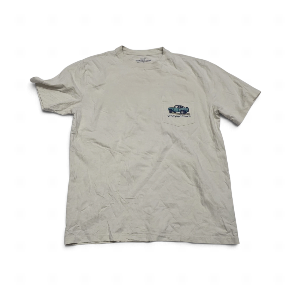 Playera Vineyard Vines Chico S Beige Coche (Usado)