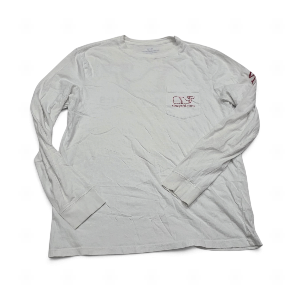 Playera Vineyard Vines Mediana M Blanca Bola Baseball (Usado)