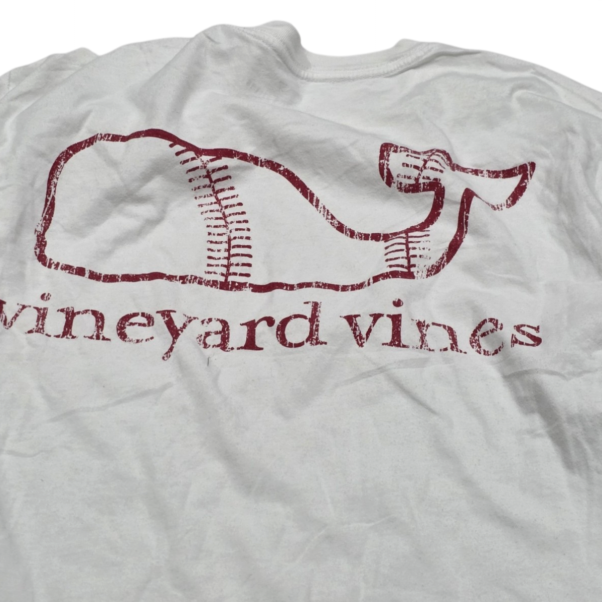 Playera Vineyard Vines Mediana M Blanca Bola Baseball (Usado)