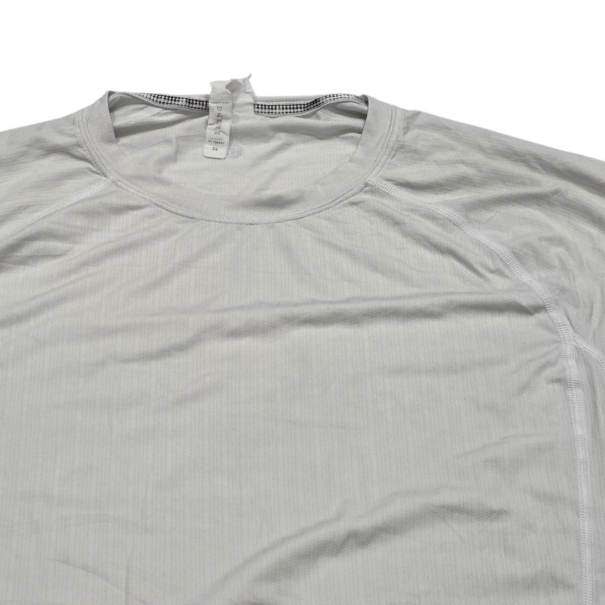 Playera Lululemon Mediana M Blanca Deportiva Cuello Redondo (Usado)