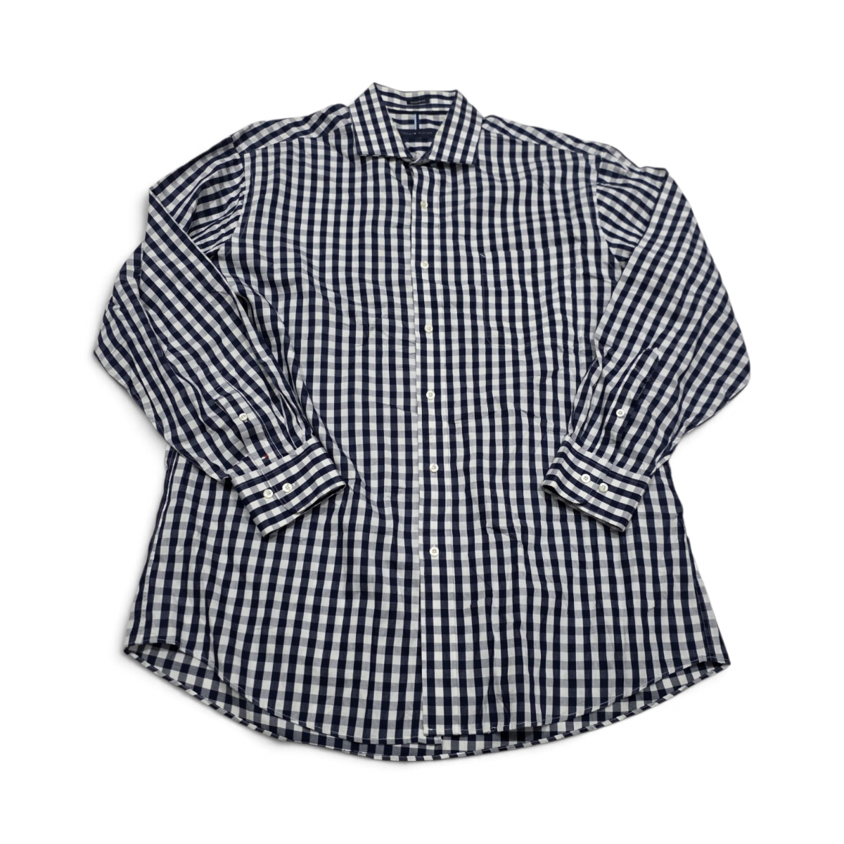 Camisa Tommy Hilfiger Grande L 16 1/2 32-33 Regular Fit Azul (Usado)