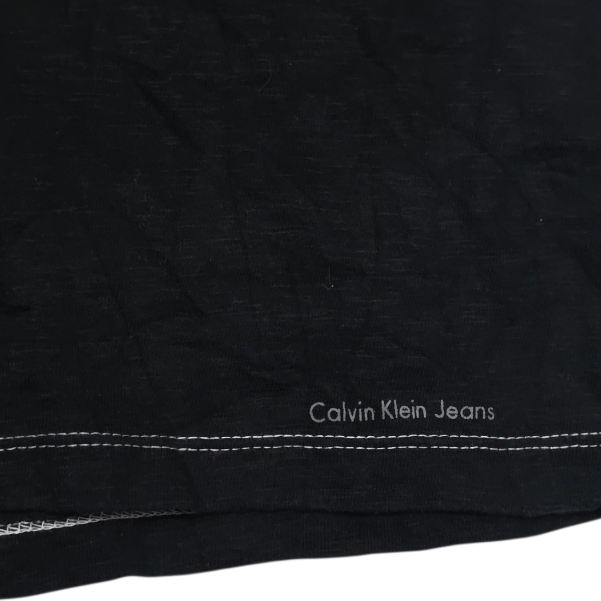 Playera Polo Calvin Klein Jeans Grande L Negro (Usado)