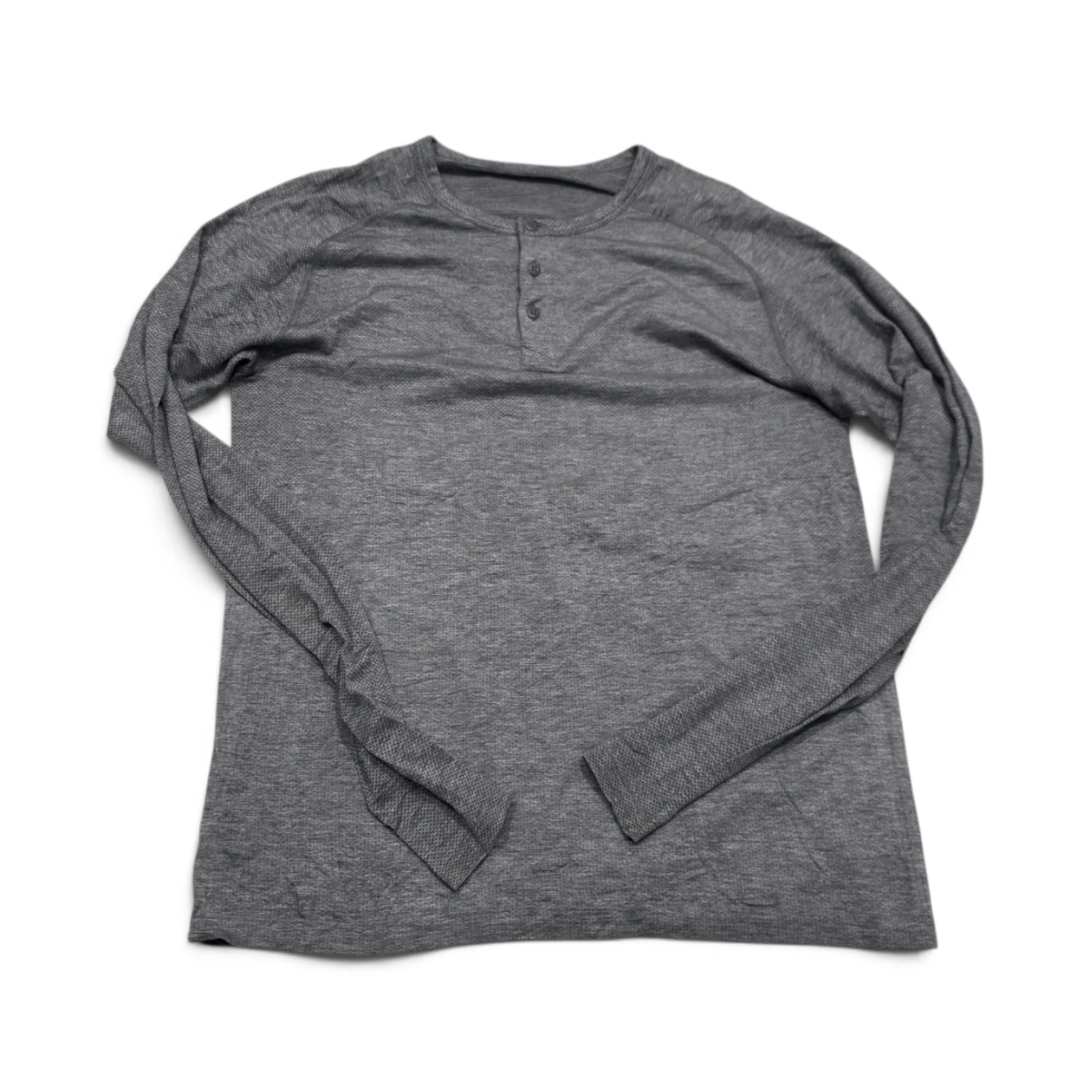Playera Manga Larga Lululemon Grande L Gris (Usado)