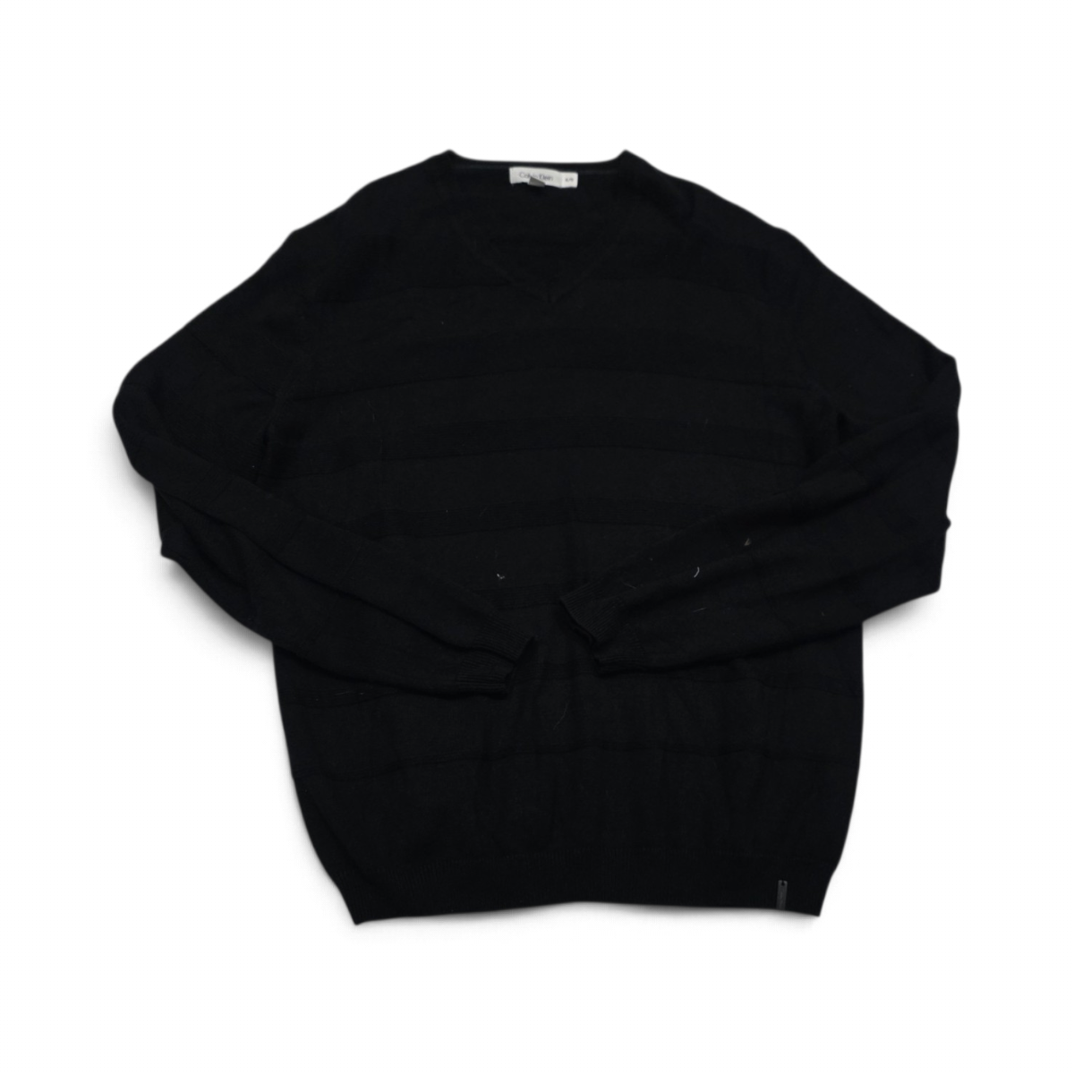 Sueter Calvin Klein Xgrande Xl Negro Lineas (Usado)