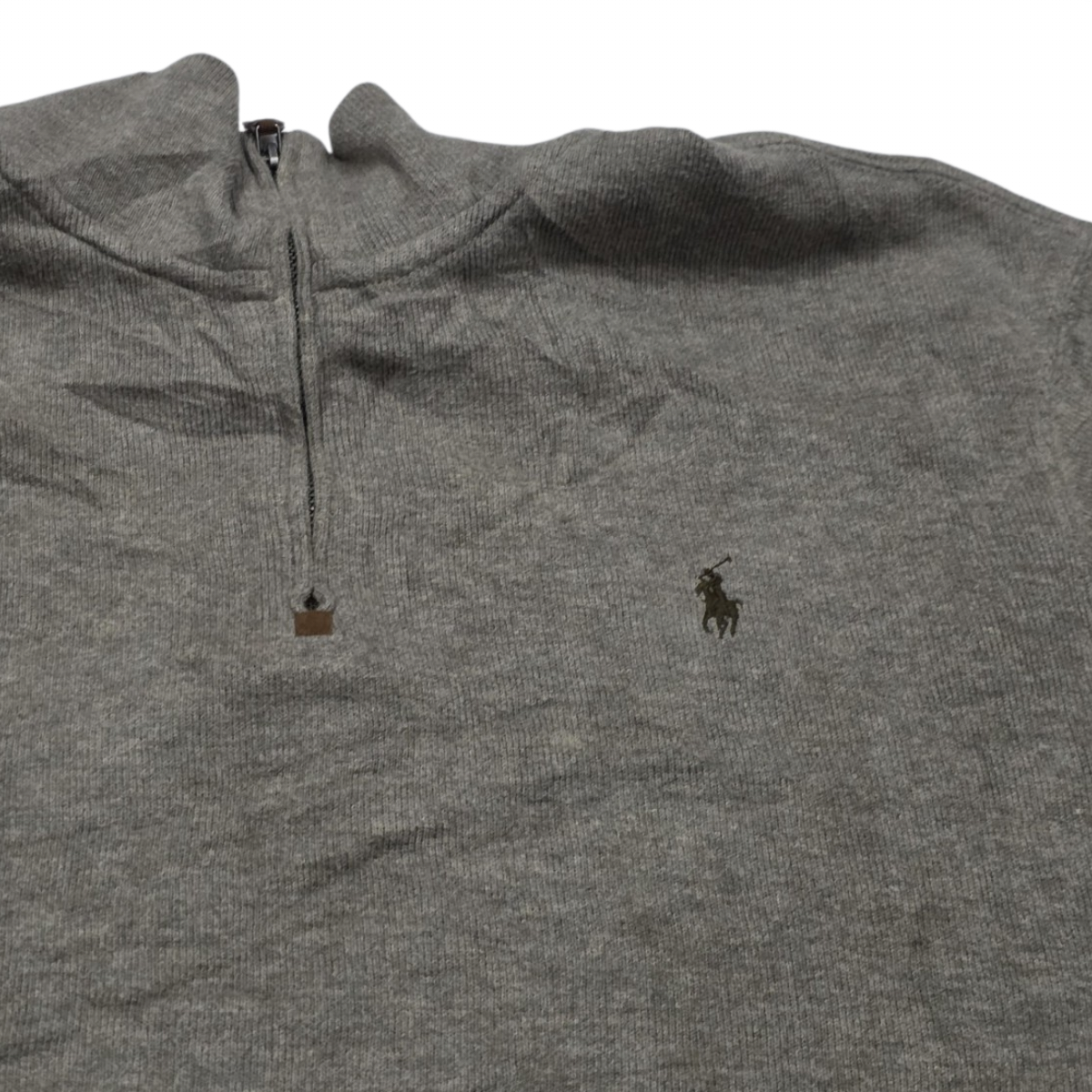 Sueter Ralph Lauren Xgrande Xl Cafe Pony Cafe Cierre Corto (Usado)