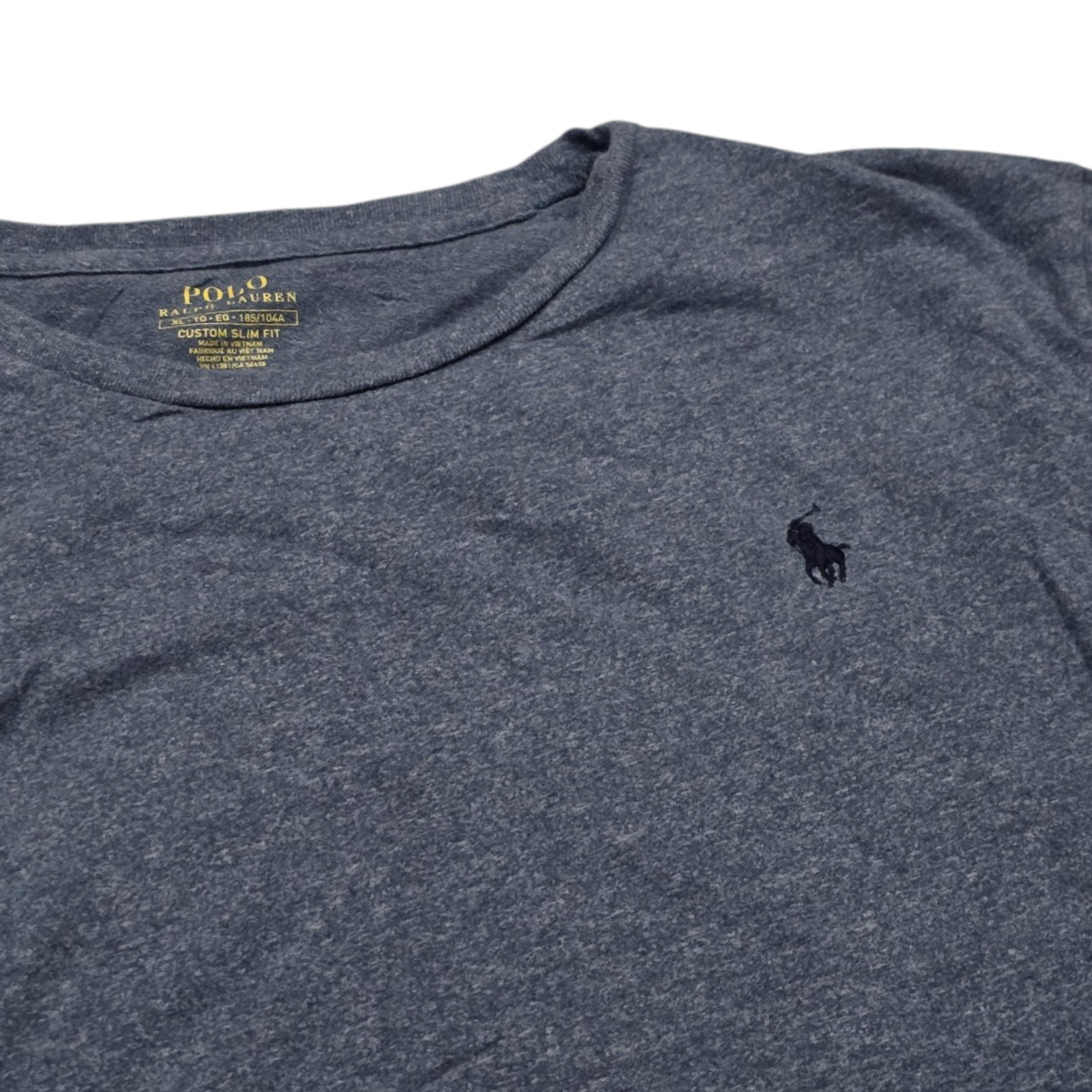 Playera Ralph Lauren Xgrande Xl Custom Slimfit Azul Oscuro (Usado)