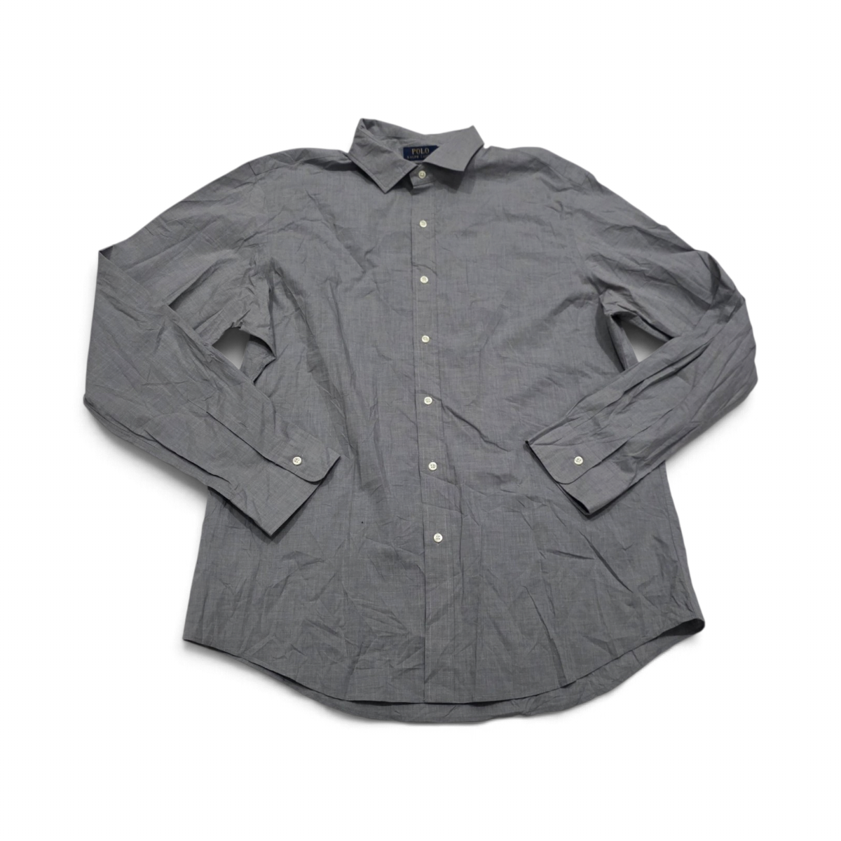 Camisa Ralph Lauren 2xl Slimfit Gris (Usado)