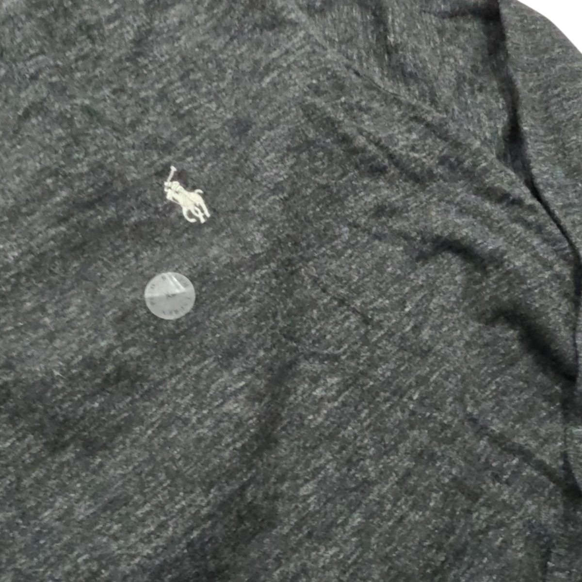Playera manga larga Ralph Lauren Xgrande XL Gris pony gris (NUEVO)