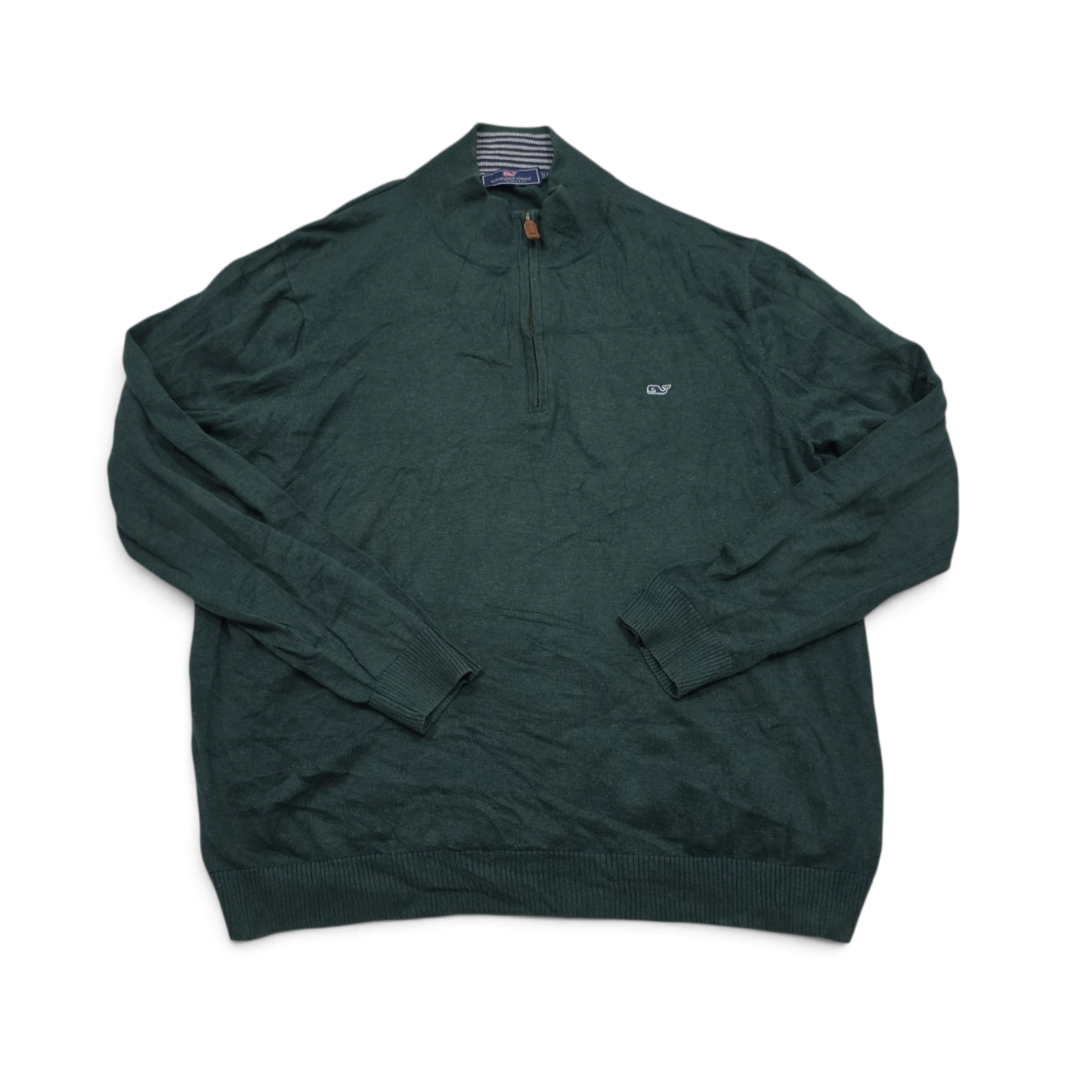 Sueter Vineyard Vines Xgrande Xl Cierre Corto Verde (Usado)