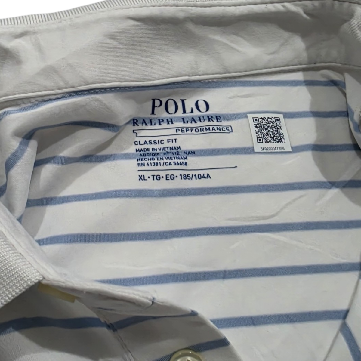 Playera Polo Ralph Lauren Performance Xgrande Xl Blanca (Usado)