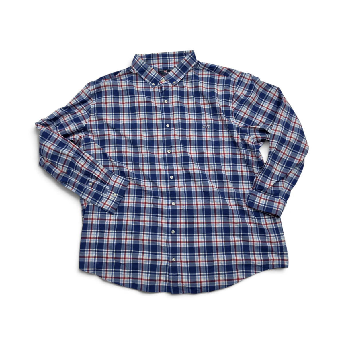 Camisa Vineyard Vines Performance 3xb Classic Fit Azul (Usado)