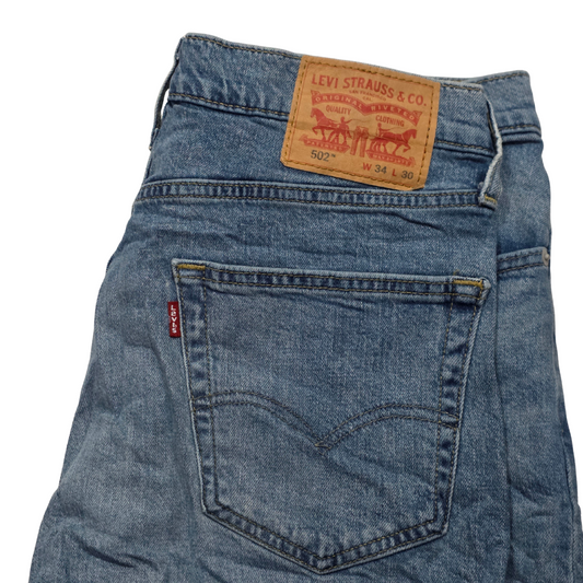 Pantalon Levis 502 34x30 Slimfit Azul Claro