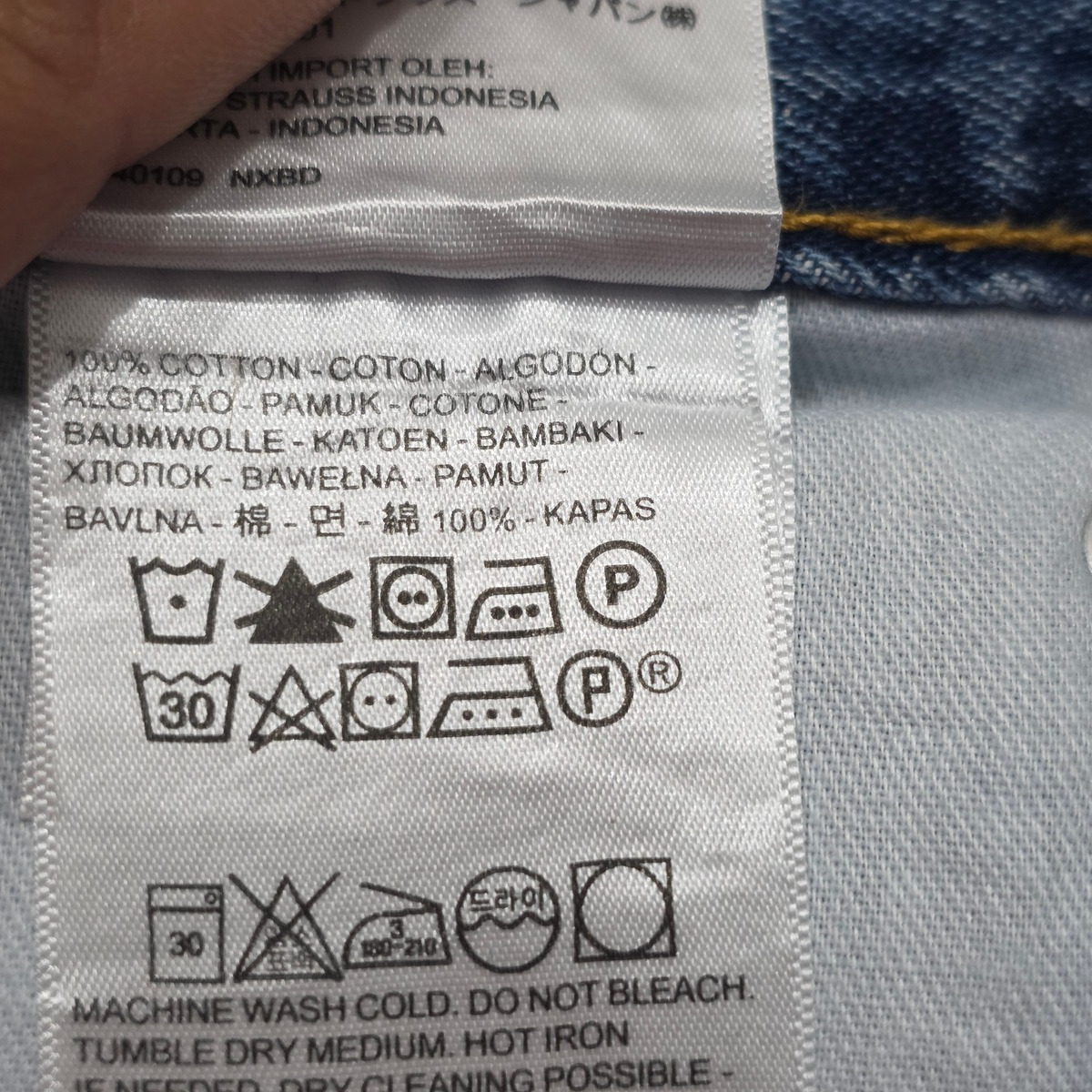 Pantalon Levis 550 36x29 Recto Azul