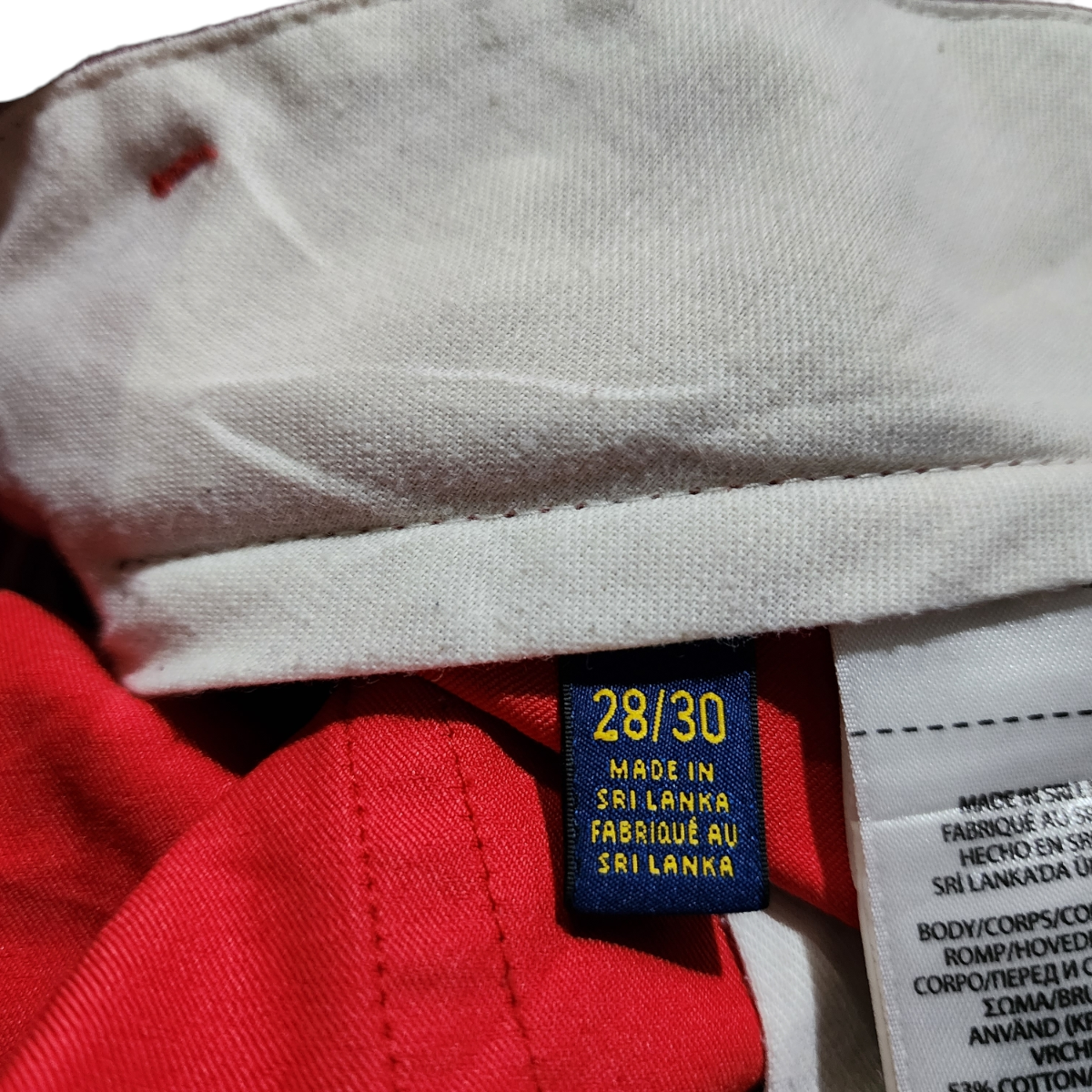 Pantalon Ralph Lauren 28x30 Golf Slim Fit Rojo
