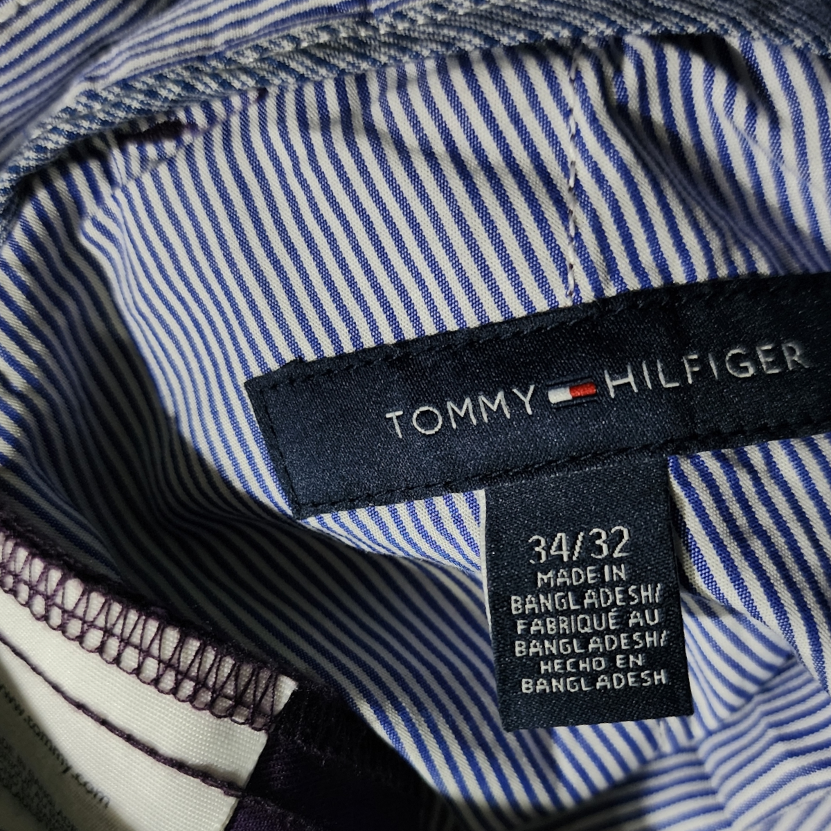 Pantalon Tommy Hilfiger 34x32 Slim Fit Morado Figuras