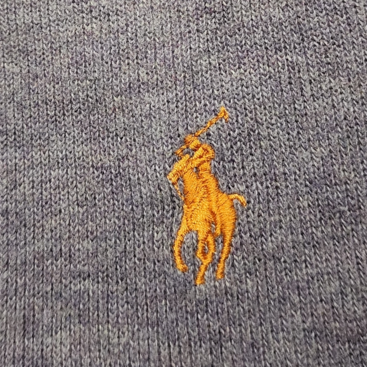 Sueter Polo Ralph Lauren Grande L Morado Pony Naranja
