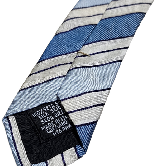 Corbata Hugo Boss Azul Lineas Seda