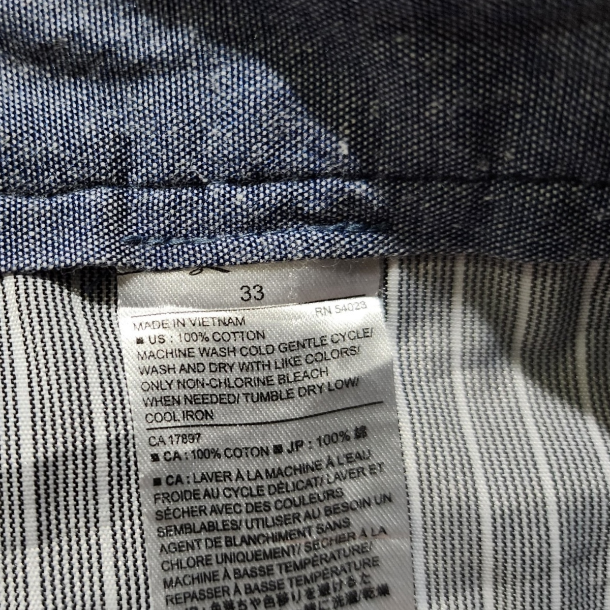 Bermuda Banana Republic Talla 33 Aiden Fit Cuadros Azul