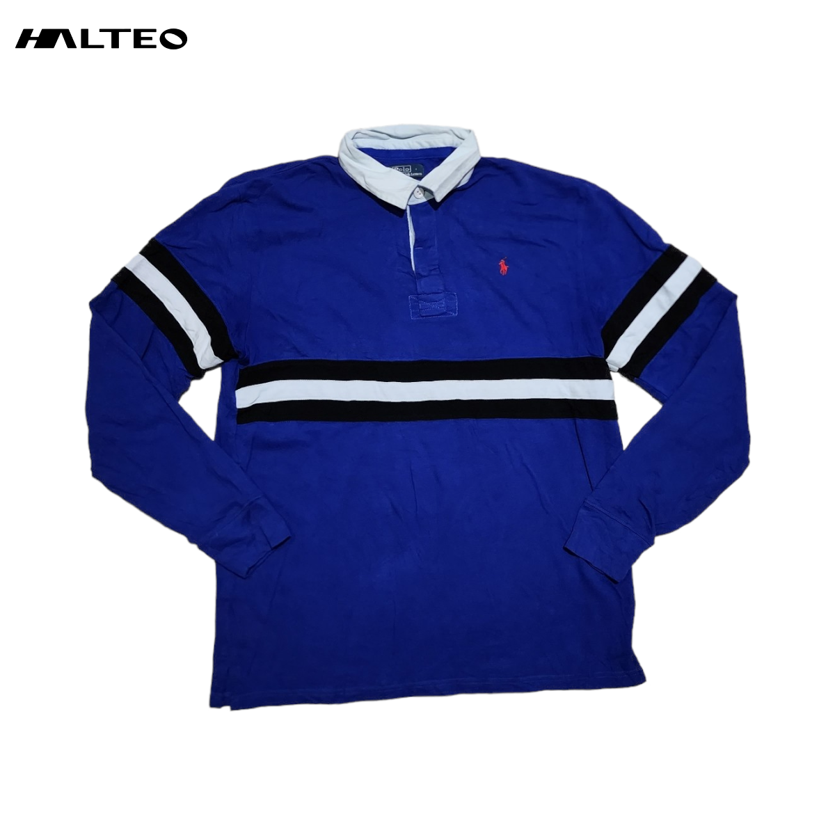 Playera Manga Larga Polo Ralph Lauren Chico S Azul – Halteo