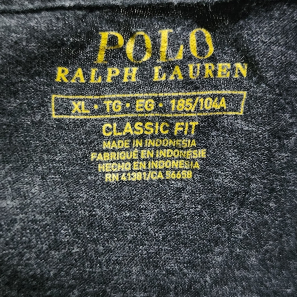 Playera Manga Larga Ralph Lauren Xgrande Xl Gris Pony Vino