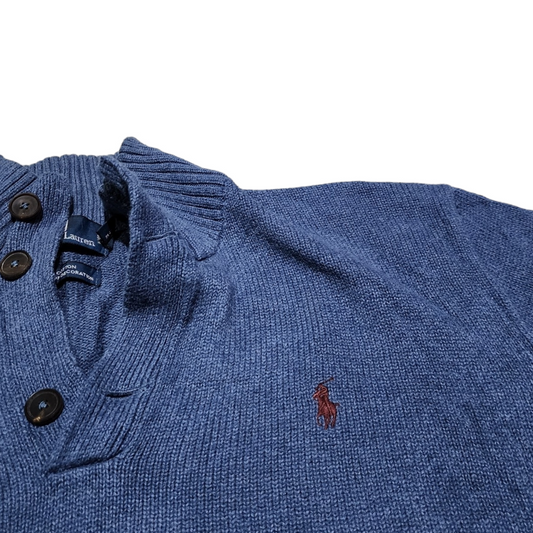 Sueter Ralph Lauren 2xl Azul Pony Rojo