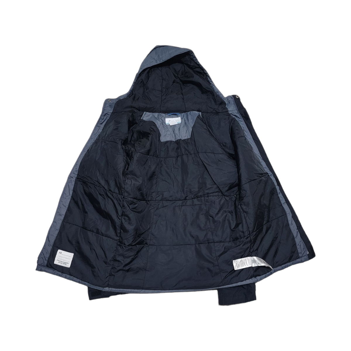 Chamarra Columbia Chico S Negro Con Gris