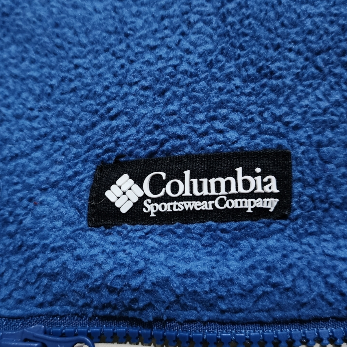 Chamarra Columbia Mediana M Azul Retro Aborregada