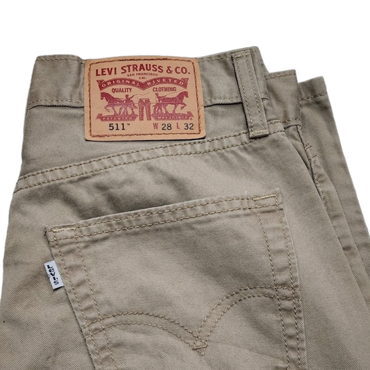 Pantalon Levis 511 28x32 Slimfit Café