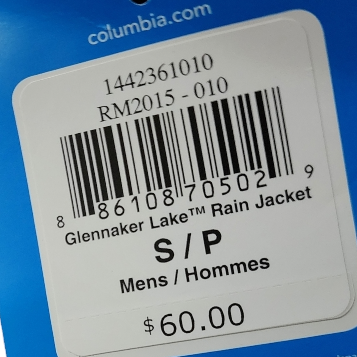 Chamarra Impermeable Columbia Chico S Negro