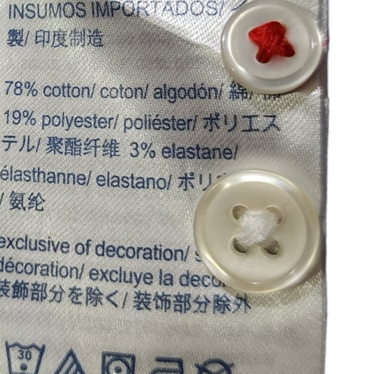 Camisa Tommy Hilifger Xchico Xs Azul Lineas