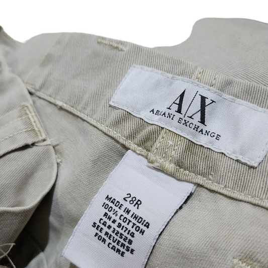 Pantalon Armani Exchange 28r Beige Deslavado