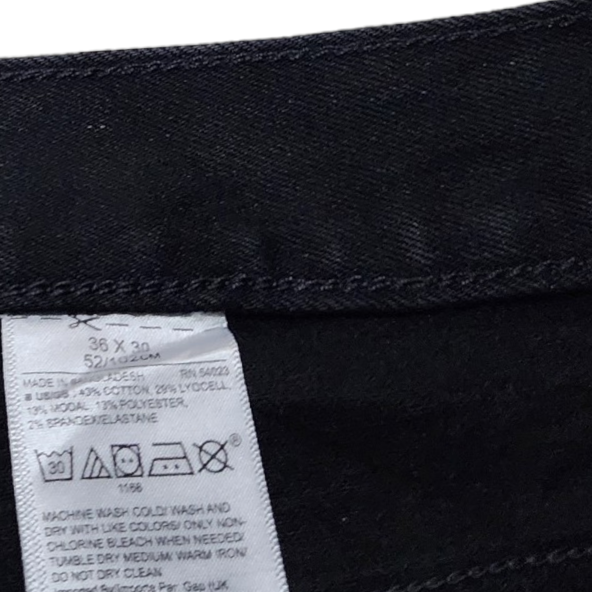Pantalon Banana Republic 36x30 Slimfit Negro