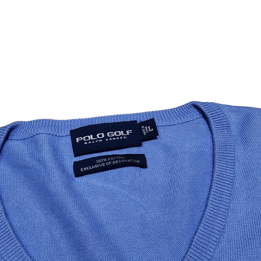Sueter Polo Golf Ralph Lauren Grande L Azul Cielo