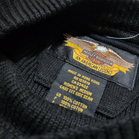 Sudadera Harley Davidson Mujer Mediana M Negro