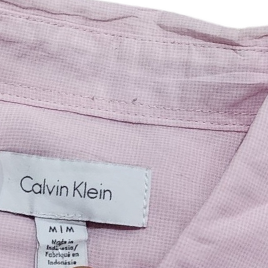 Camisa Calvin Klein Mediana M Rosa Cuadros