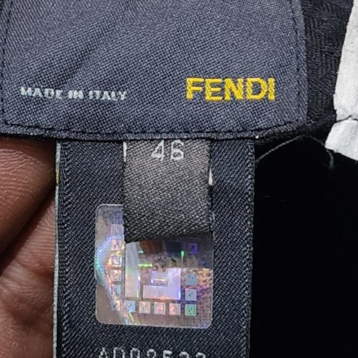 Pantalon Fendi Hombre 46 Italiano Negro 28x34 Usa