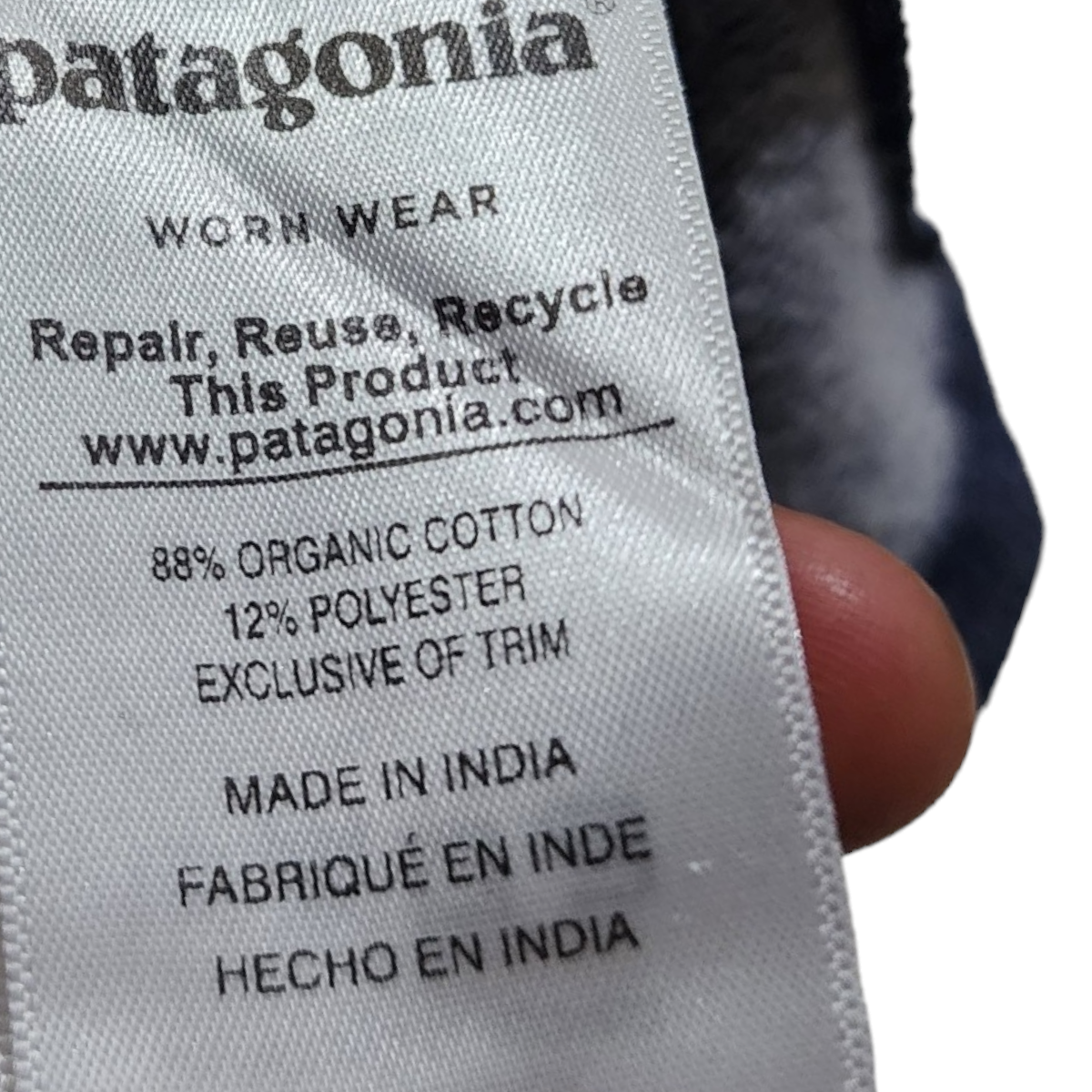 Playera Manga Larga Patagonia Xchico Xs Azul
