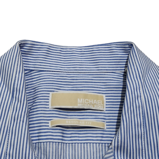 Camisa Michael Kors Grande 16 1/2 32-33 Regular Azul Cielo