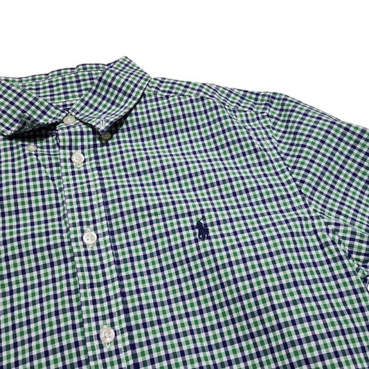Camisa Ralph Lauren Adolescente 16 Años Cuadros Verde