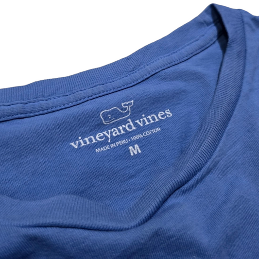 Playera Manga Larga Vineyard Vines Mediana M Azul Deslavado