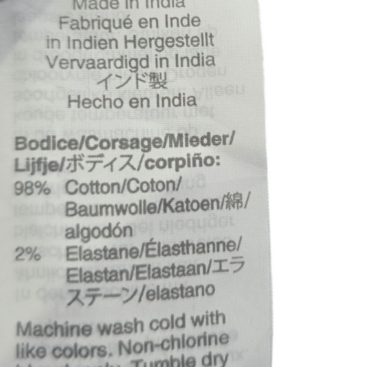 Camisa J.crew Mediana M Slimfit Flex Washed Azul Flores