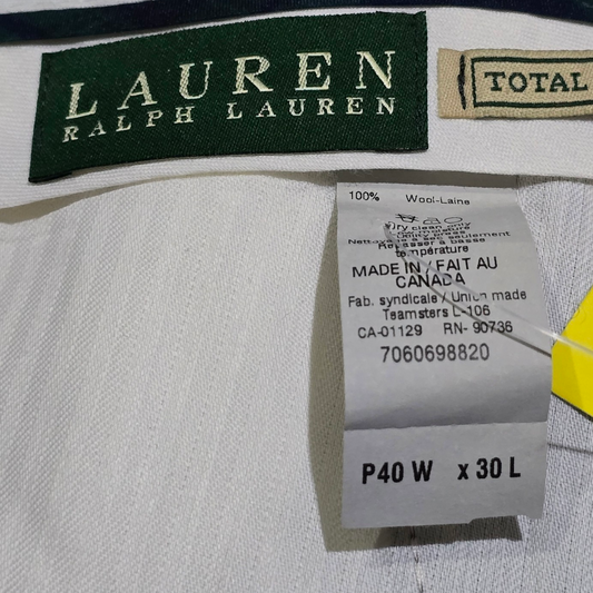 Pantalon De Vestir Ralph Lauren 40x30 Gris Oscuro